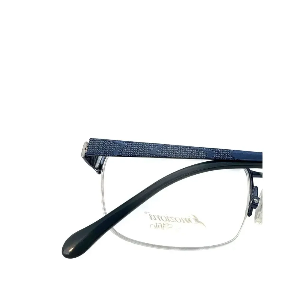 NEW Emozioni EM 4405 05BR Blue half rim rectangle glasses